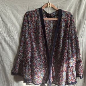 Colleen Lopez Multicolor Floral kimono jacket